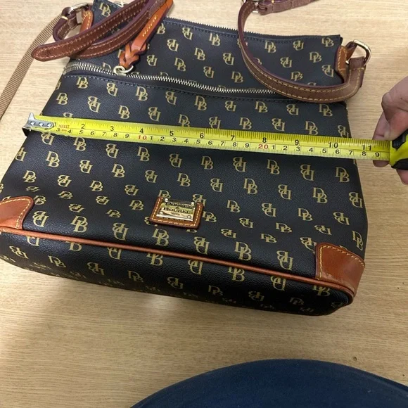 Dooney & Bourke Black and Brown Crossbody Bag - Picture 15 of 16